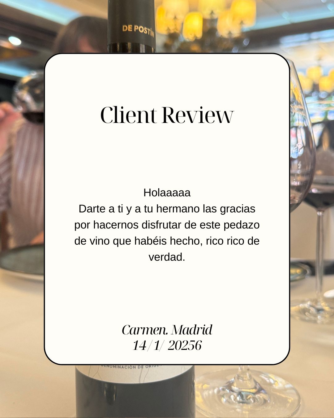 OPINIONES VINO DE POSTIN RIBERA DEL DUERO